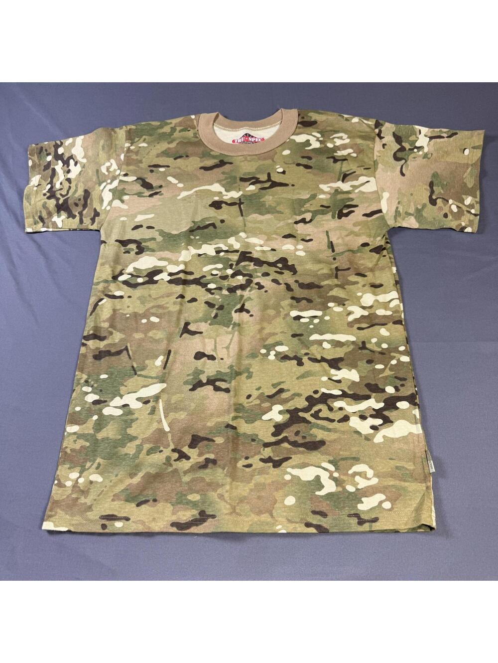 Tru Spec Green Camo Military Shirt Men's Medium
